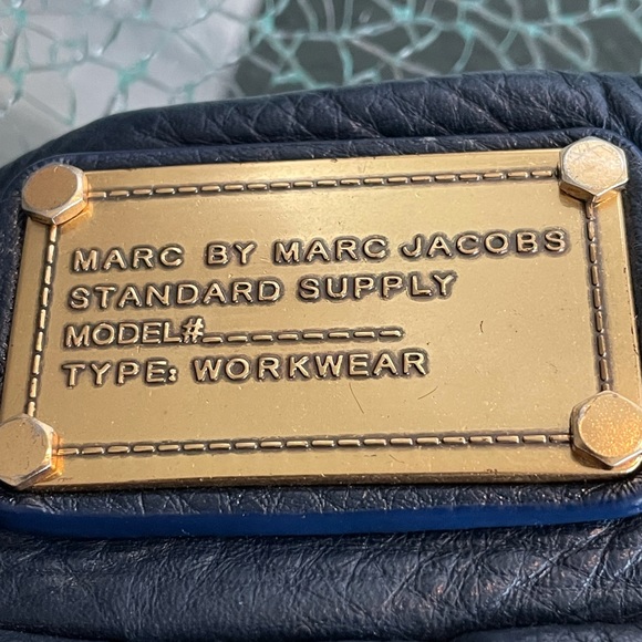 Marc by Marc Jacobs shoulder bag blue leather - Picture 6 of 8